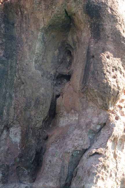 old rock in the gorge